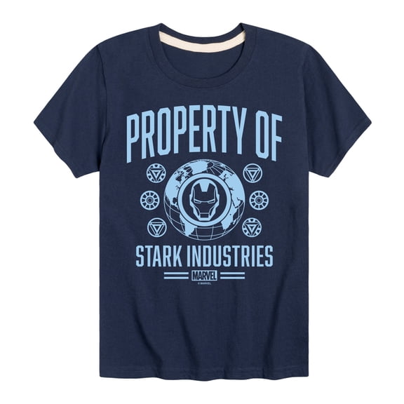 Marvel Iron Man - Property Of Stark Industries - Toddler And Youth Short Sleeve Graphic T-Shirt