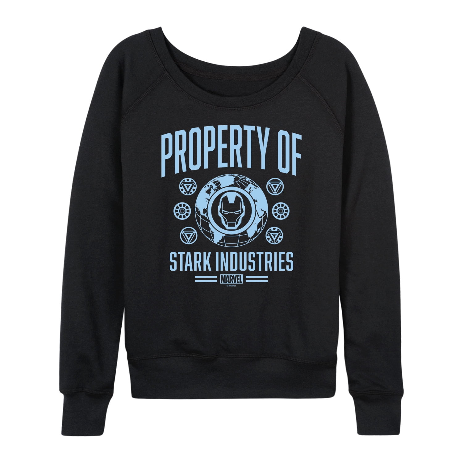 Marvel Iron Man - Property Of Stark Industries - Women's French Terry Pullover Long Sleeve Shirt