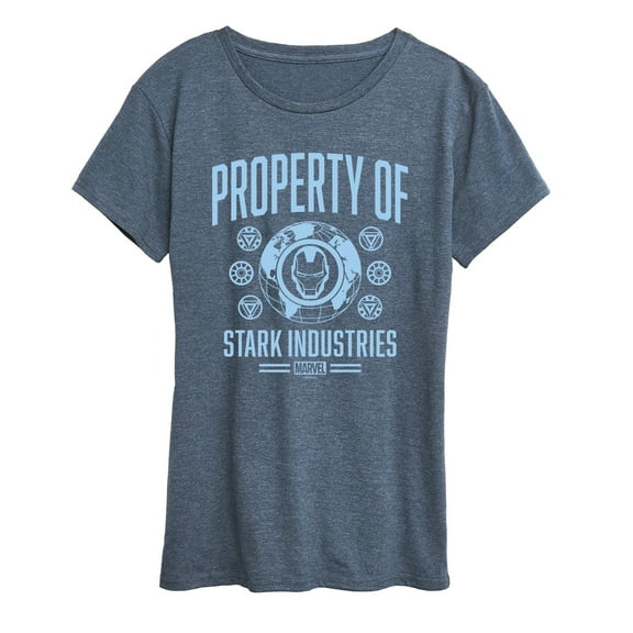 Marvel Iron Man - Property Of Stark Industries - Women's Short Sleeve Graphic T-Shirt