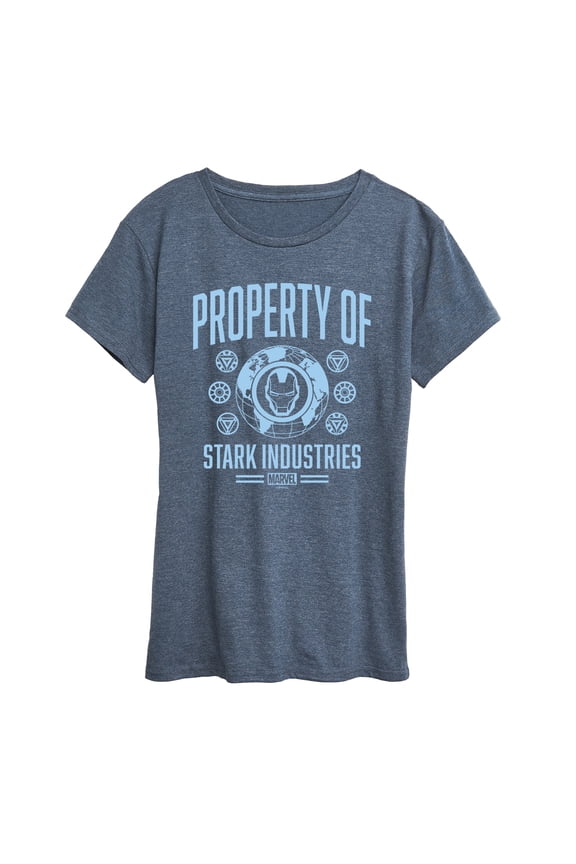 Iron Man - Property Of Stark Industries - Women's Short Sleeve Graphic T-Shirt
