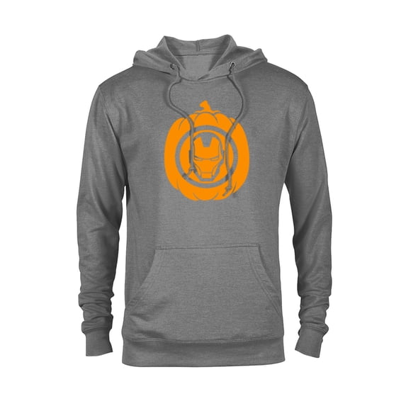 Marvel Iron Man Pumpkin Halloween - Pullover Hoodie for Adults - Customized-Athletic Heather