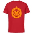 thumbnail image 1 of Marvel Iron Man Pumpkin Halloween - Short Sleeve Cotton T-Shirt for Adults - Customized-Red, 1 of 5