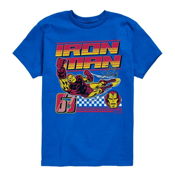 Marvel Iron Man - Racing - Toddler And Youth Short Sleeve Graphic T-Shirt