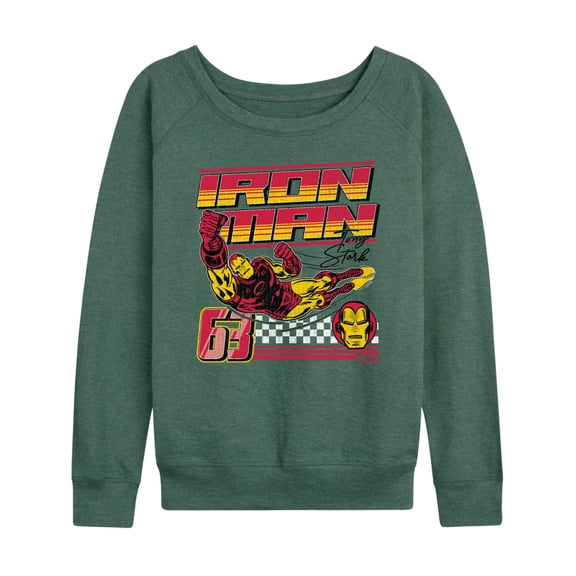 Marvel Iron Man - Racing - Women's French Terry Pullover Sweatshirt