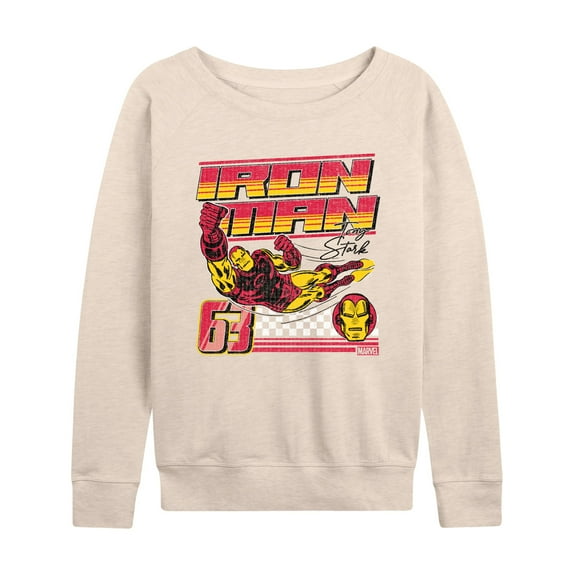 Marvel Iron Man - Racing - Women's French Terry Pullover Sweatshirt