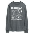 thumbnail image 1 of Marvel Iron Man - Schematic - Men's Long Sleeve Graphic T-Shirt, 1 of 5