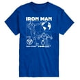 thumbnail image 1 of Marvel Iron Man - Schematic - Men's Short Sleeve Graphic T-Shirt, 1 of 5