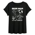 thumbnail image 1 of Marvel Iron Man - Schematic - Women's Oversized Graphic T-Shirt, 1 of 5