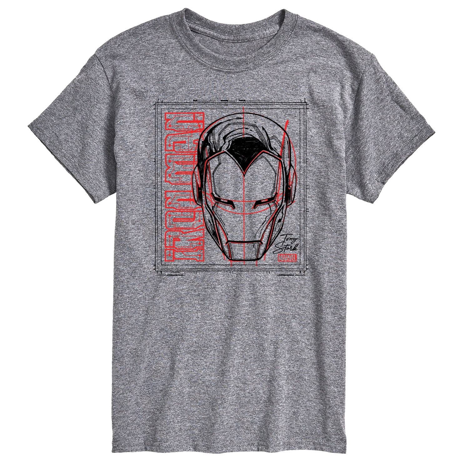 Marvel Iron Man - Sketch - Men's Short Sleeve Graphic T-Shirt