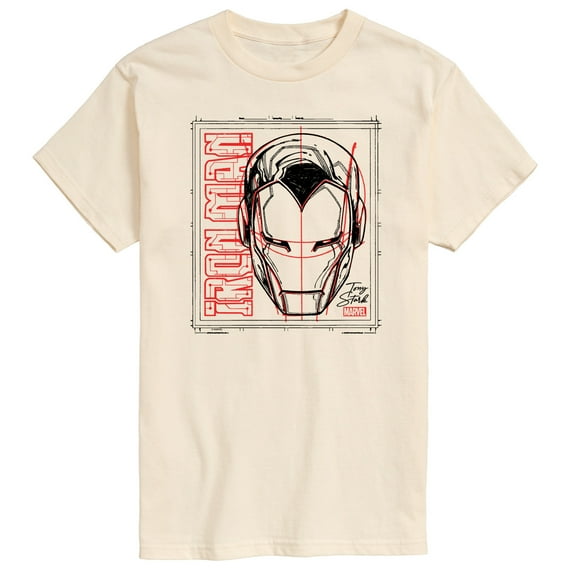 Marvel Iron Man - Sketch - Men's Short Sleeve Graphic T-Shirt