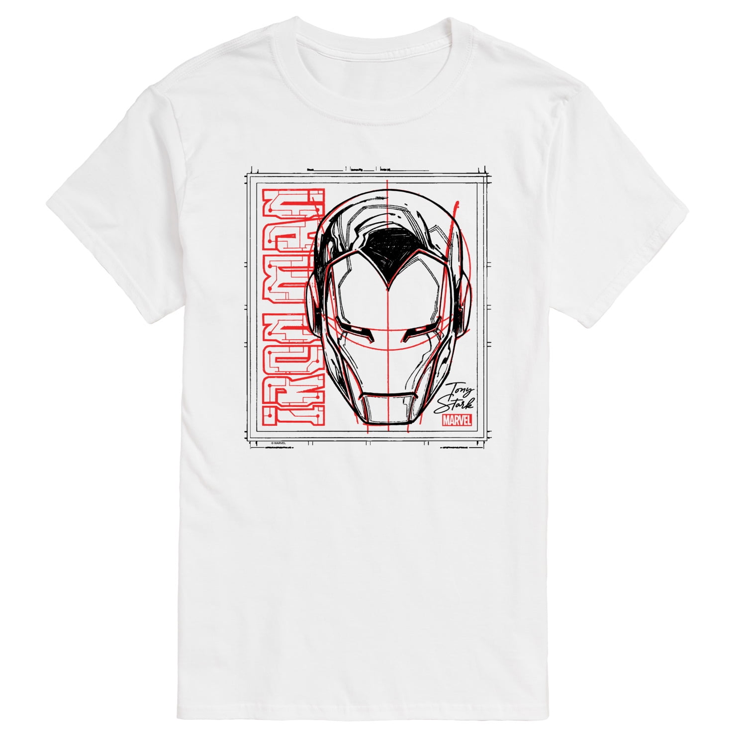 Marvel Iron Man - Sketch - Men's Short Sleeve Graphic T-Shirt