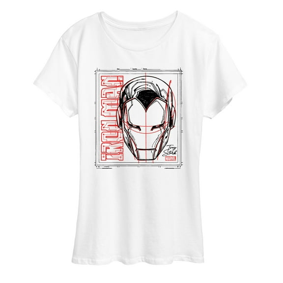 Marvel Iron Man - Sketch - Women's Short Sleeve Graphic T-Shirt