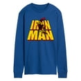 thumbnail image 1 of Marvel Iron Man - Stacked Name Oversized - Men's Long Sleeve Graphic T-Shirt, 1 of 5