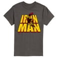 thumbnail image 1 of Marvel Iron Man - Stacked Name Oversized - Men's Short Sleeve Graphic T-Shirt, 1 of 5