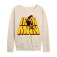 thumbnail image 1 of Marvel Iron Man - Stacked Name Oversized - Women's French Terry Pullover Sweatshirt, 1 of 5