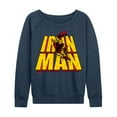 thumbnail image 1 of Marvel Iron Man - Stacked Name Oversized - Women's French Terry Pullover Sweatshirt, 1 of 5