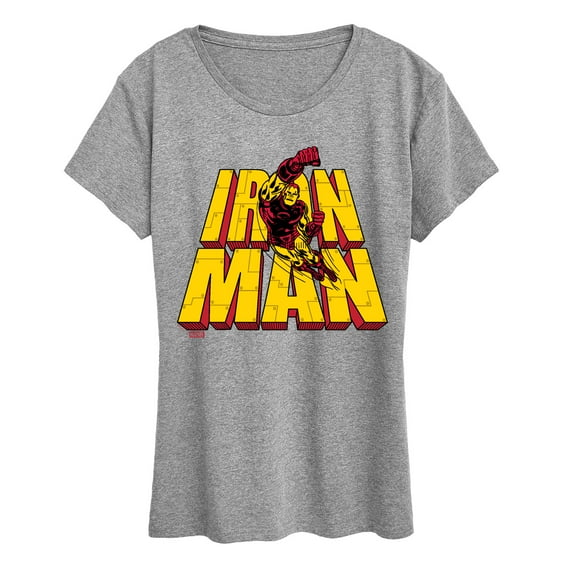 Marvel Iron Man - Stacked Name Oversized - Women's Short Sleeve Graphic T-Shirt