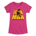 thumbnail image 1 of Marvel Iron Man - Stacked Name - Toddler And Youth Girls Fitted Short Sleeve Graphic T-Shirt, 1 of 5
