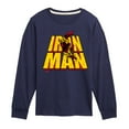 thumbnail image 1 of Marvel Iron Man - Stacked Name - Toddler And Youth Long Sleeve Graphic T-Shirt, 1 of 5
