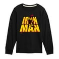 thumbnail image 1 of Marvel Iron Man - Stacked Name - Toddler And Youth Long Sleeve Graphic T-Shirt, 1 of 5