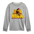 thumbnail image 1 of Marvel Iron Man - Stacked Name - Toddler And Youth Long Sleeve Graphic T-Shirt, 1 of 5