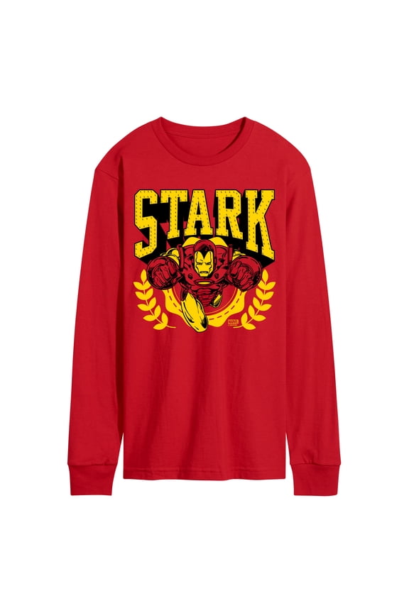 Iron Man - Stark Collegiate - Men's Long Sleeve Graphic T-Shirt