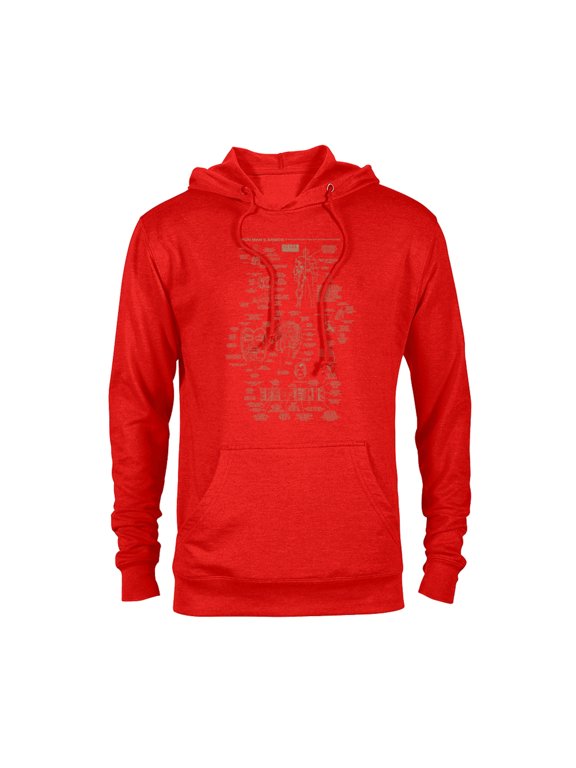 Iron Man Stark Industries Armor Details - Pullover Hoodie for Adults - Customized-Red