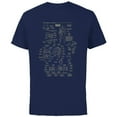 thumbnail image 1 of Marvel Iron Man Stark Industries Armor Details - Short Sleeve Cotton T-Shirt for Adults - Customized-Navy, 1 of 5