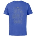 thumbnail image 1 of Marvel Iron Man Stark Industries Armor Details - Short Sleeve Cotton T-Shirt for Adults - Customized-Royal Heather, 1 of 5