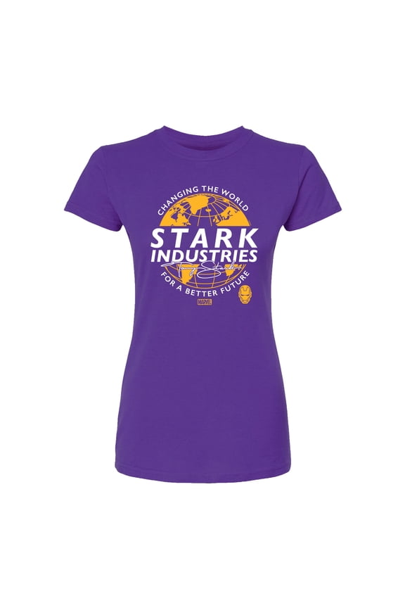 Iron Man - Stark Industries - Juniors Fitted Graphic T-Shirt