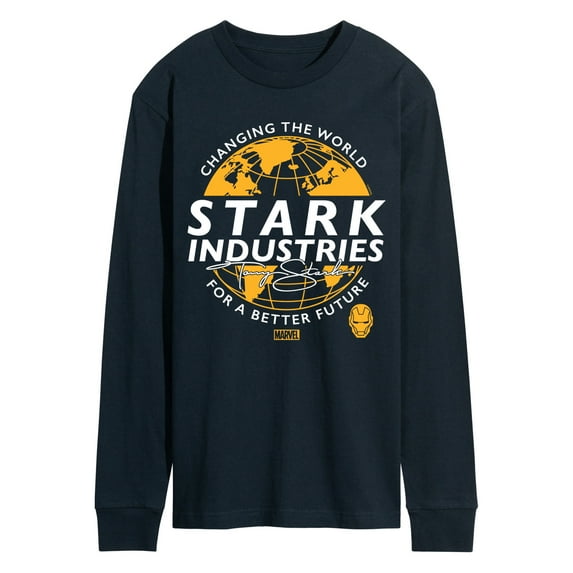 Marvel Iron Man - Stark Industries - Men's Long Sleeve Graphic T-Shirt