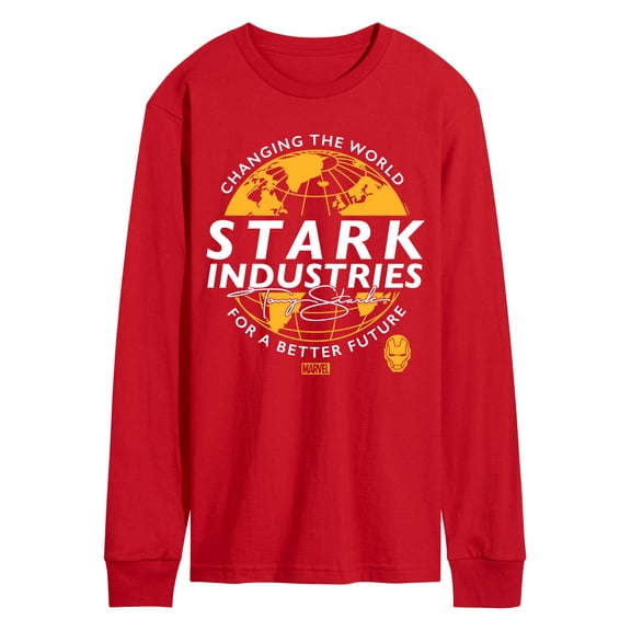 Marvel Iron Man - Stark Industries - Men's Long Sleeve Graphic T-Shirt