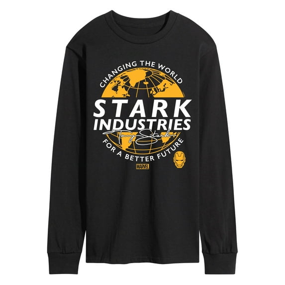 Marvel Iron Man - Stark Industries - Men's Long Sleeve Graphic T-Shirt
