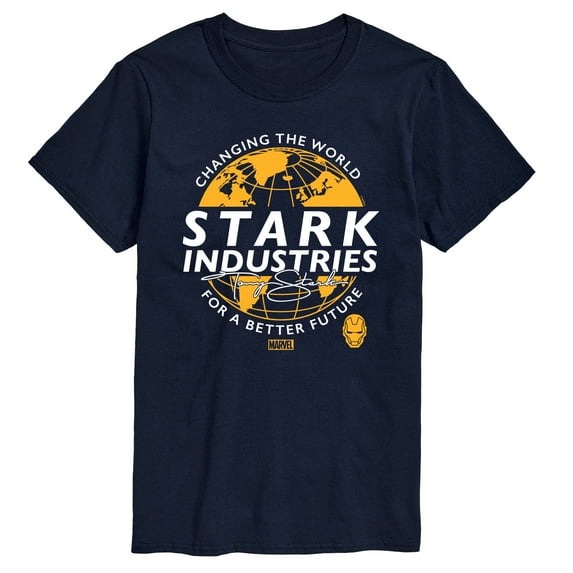 Marvel Iron Man - Stark Industries - Men's Short Sleeve Graphic T-Shirt