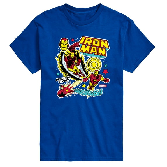 Marvel Iron Man - Sticker Style - Men's Short Sleeve Graphic T-Shirt
