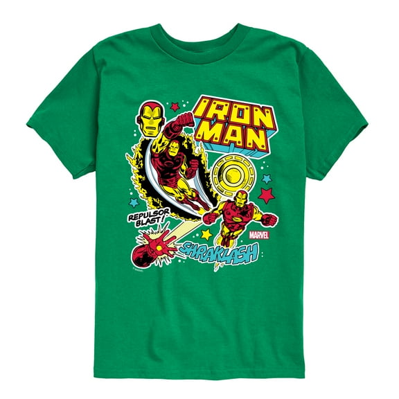Marvel Iron Man - Sticker Style - Toddler And Youth Short Sleeve Graphic T-Shirt