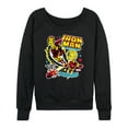 thumbnail image 1 of Marvel Iron Man - Sticker Style - Women's French Terry Pullover Sweatshirt, 1 of 5