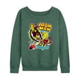 thumbnail image 1 of Marvel Iron Man - Sticker Style - Women's French Terry Pullover Sweatshirt, 1 of 5