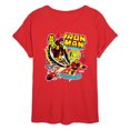 thumbnail image 1 of Marvel Iron Man - Sticker Style - Women's Oversized Graphic T-Shirt, 1 of 4