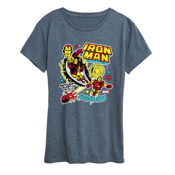 Marvel Iron Man - Sticker Style - Women's Short Sleeve Graphic T-Shirt