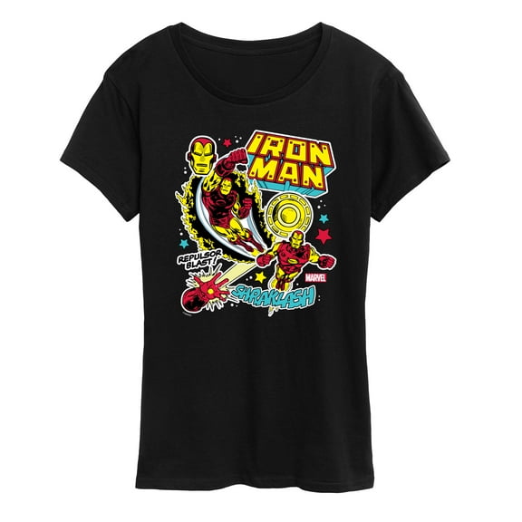 Marvel Iron Man - Sticker Style - Women's Short Sleeve Graphic T-Shirt