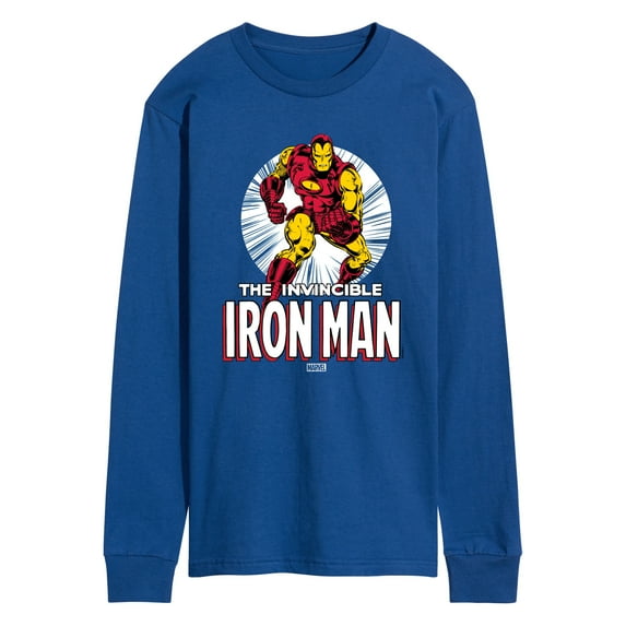 Marvel Iron Man - The Invincible Iron Man - Men's Long Sleeve Graphic T-Shirt