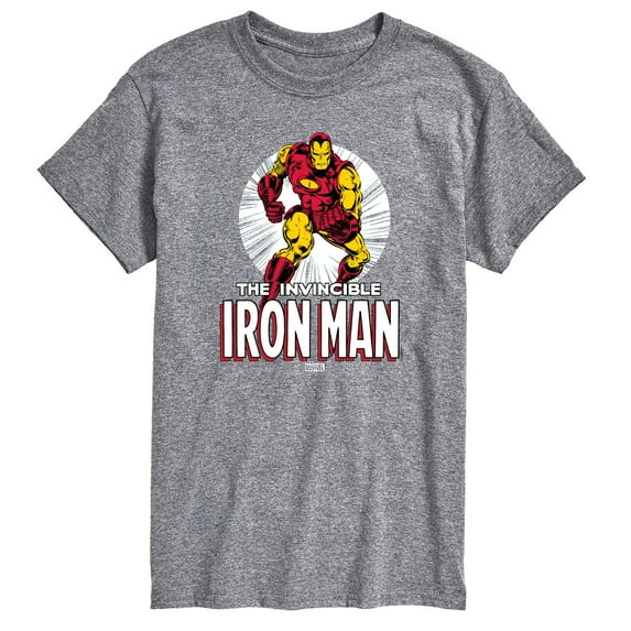 Marvel Iron Man - The Invincible Iron Man - Men's Short Sleeve Graphic T-Shirt