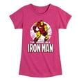 thumbnail image 1 of Marvel Iron Man - The Invincible Iron Man - Toddler And Youth Girls Fitted Short Sleeve Graphic T-Shirt, 1 of 5