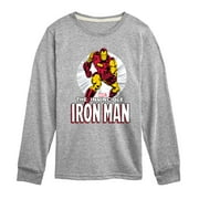 Marvel Iron Man - The Invincible Iron Man - Toddler And Youth Long Sleeve Graphic T-Shirt