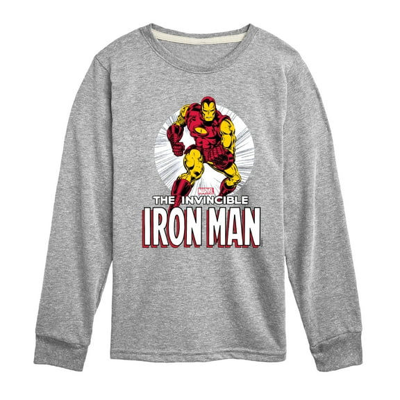 Marvel Iron Man - The Invincible Iron Man - Toddler And Youth Long Sleeve Graphic T-Shirt