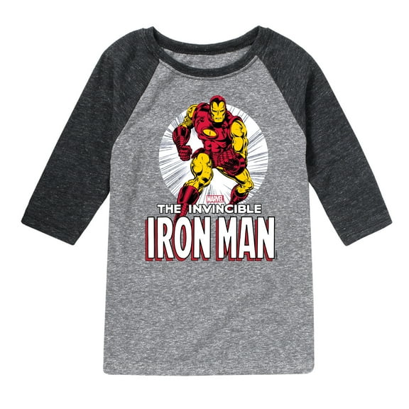 Marvel Iron Man - The Invincible Iron Man -Toddler And Youth Raglan