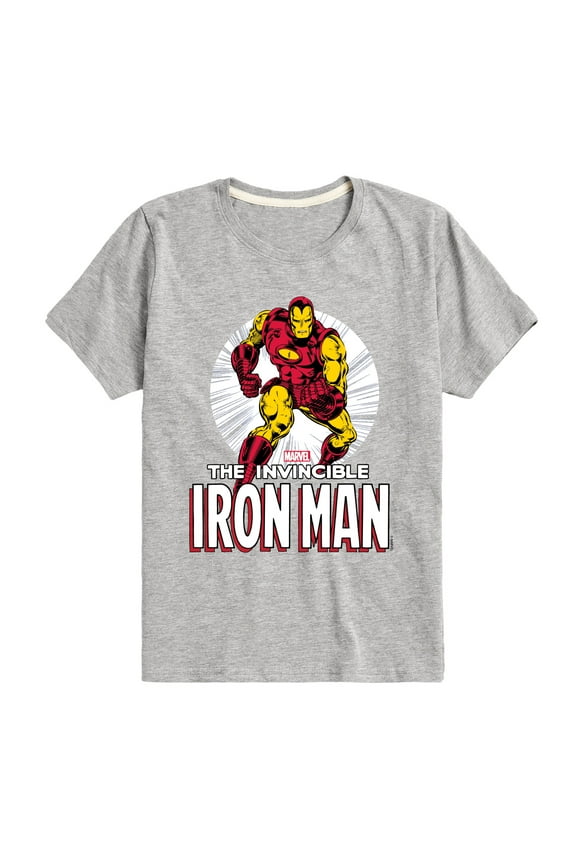 Iron Man - The Invincible Iron Man -Toddler And Youth Short Sleeve Graphic T-Shirt