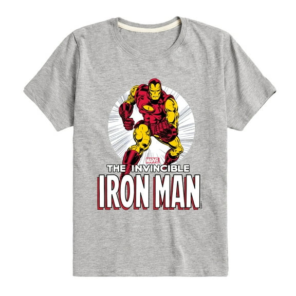 Marvel Iron Man - The Invincible Iron Man -Toddler And Youth Short Sleeve Graphic T-Shirt
