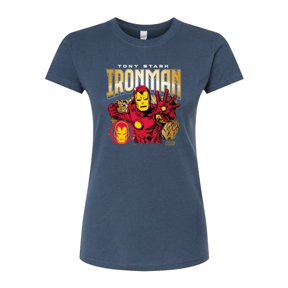Marvel Iron Man - Tony Stark - Juniors Fitted Graphic T-Shirt